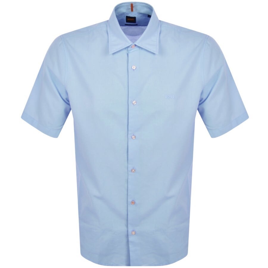 BOSS Rash 2 Short Sleeved Shirt Blue Mainline Menswear